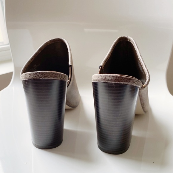 Peep Toe Chunky Heeled Mules - Picture 5 of 10